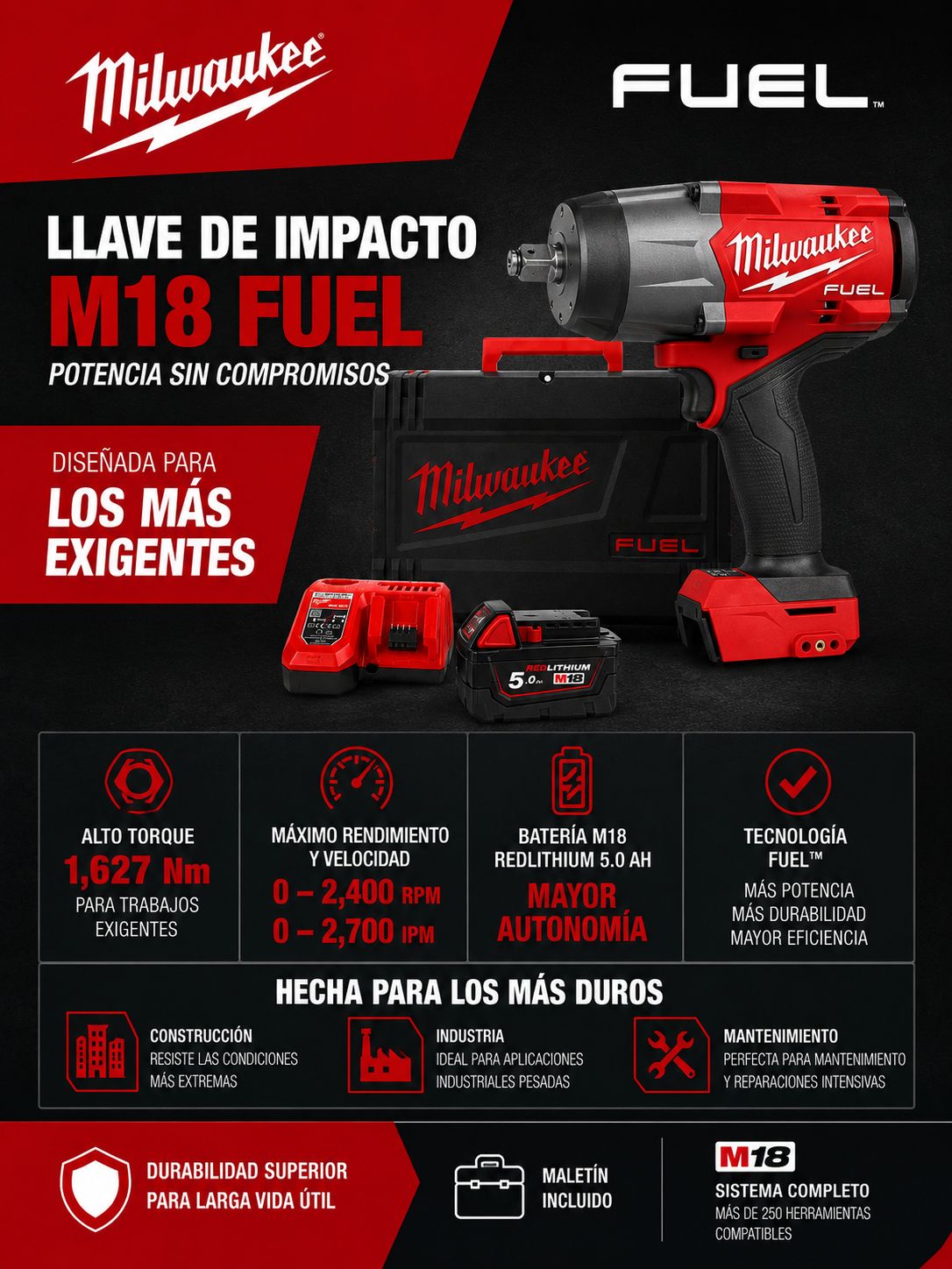 LLAVE DE IMPACTO DE ALTO PAR M18 FUEL™